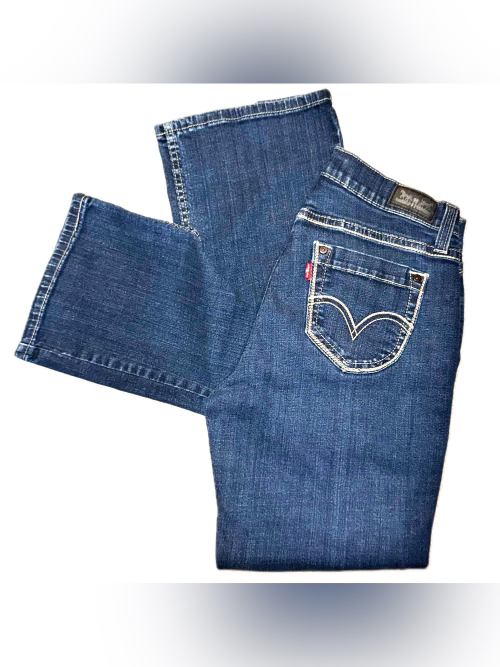 Levi’s Red Tag 529 Curvy Boot Cut Dark Wash Denim Jeans, Size 10M (30W/32L)